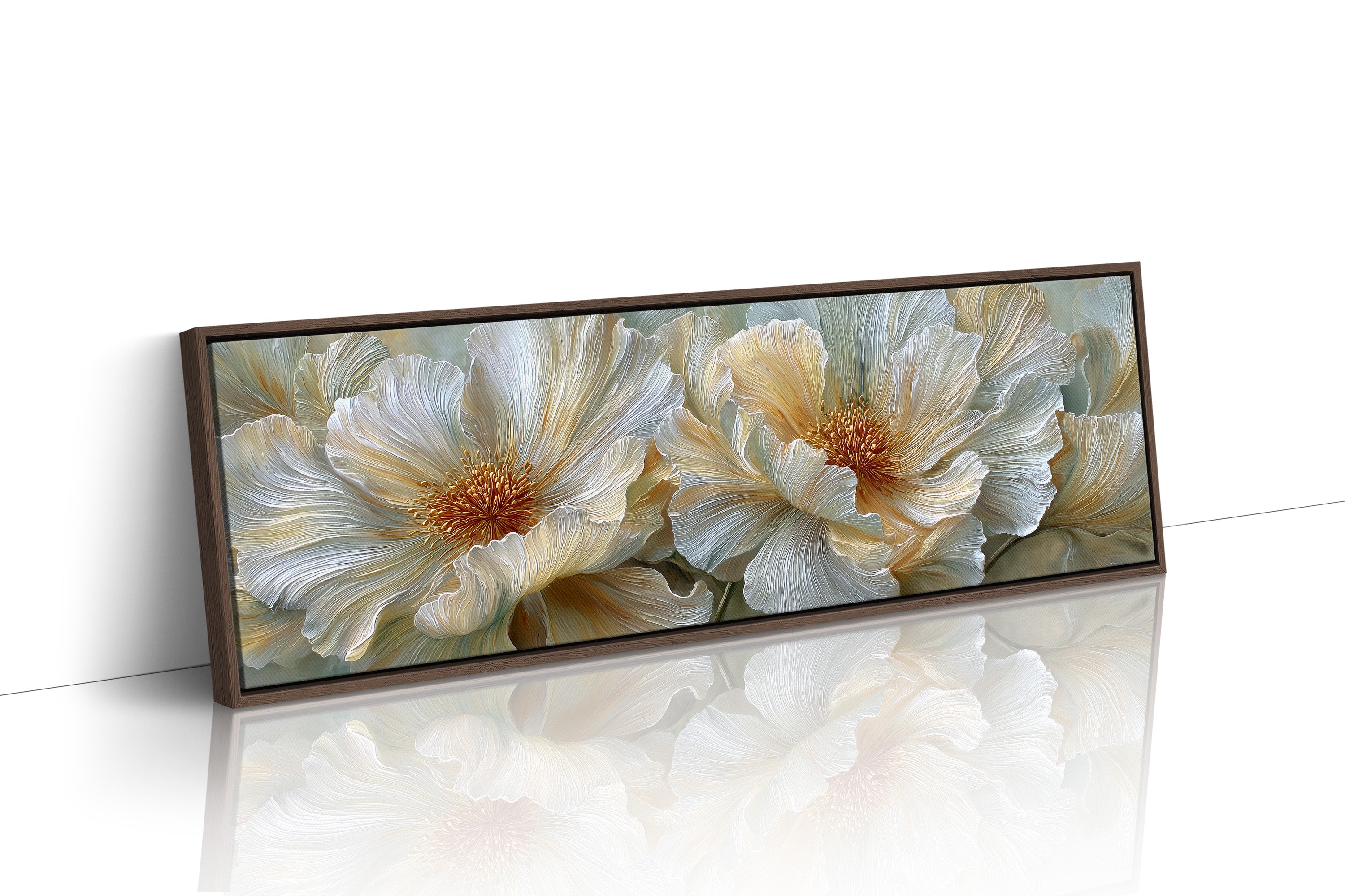 Golden Hearts Of White Blossoms