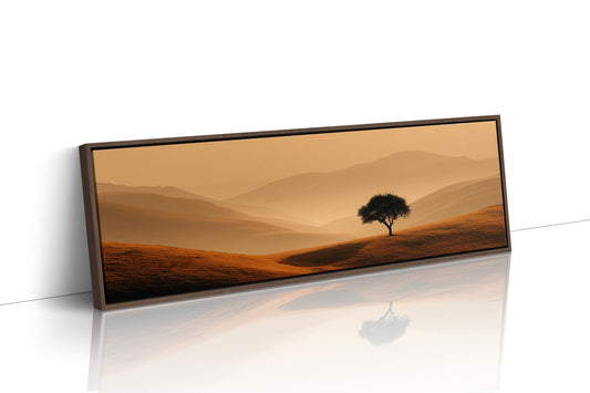 A Lone Tree In Golden Quiet