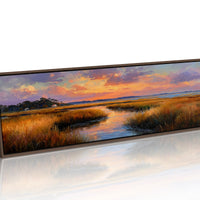 Golden Marsh Beneath A Painted Sky