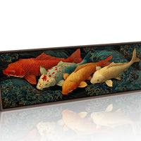 Koi Beneath the Midnight Waves