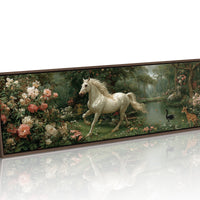 White Stallion In The Secret Garden