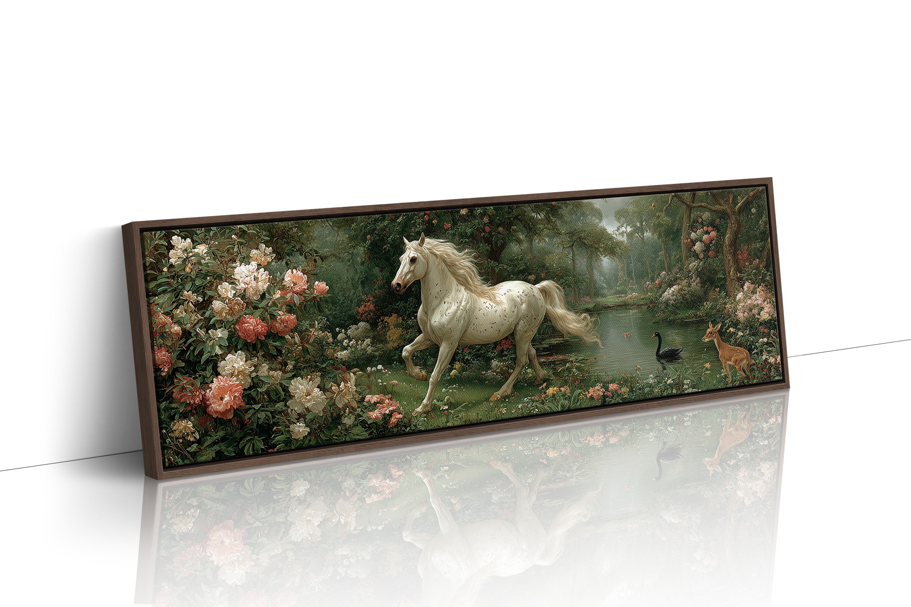 White Stallion In The Secret Garden