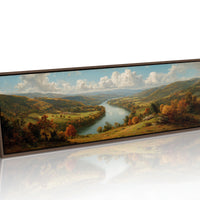 Autumn Valley Along The Riverbend