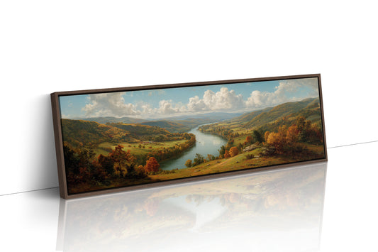 Autumn Valley Along The Riverbend