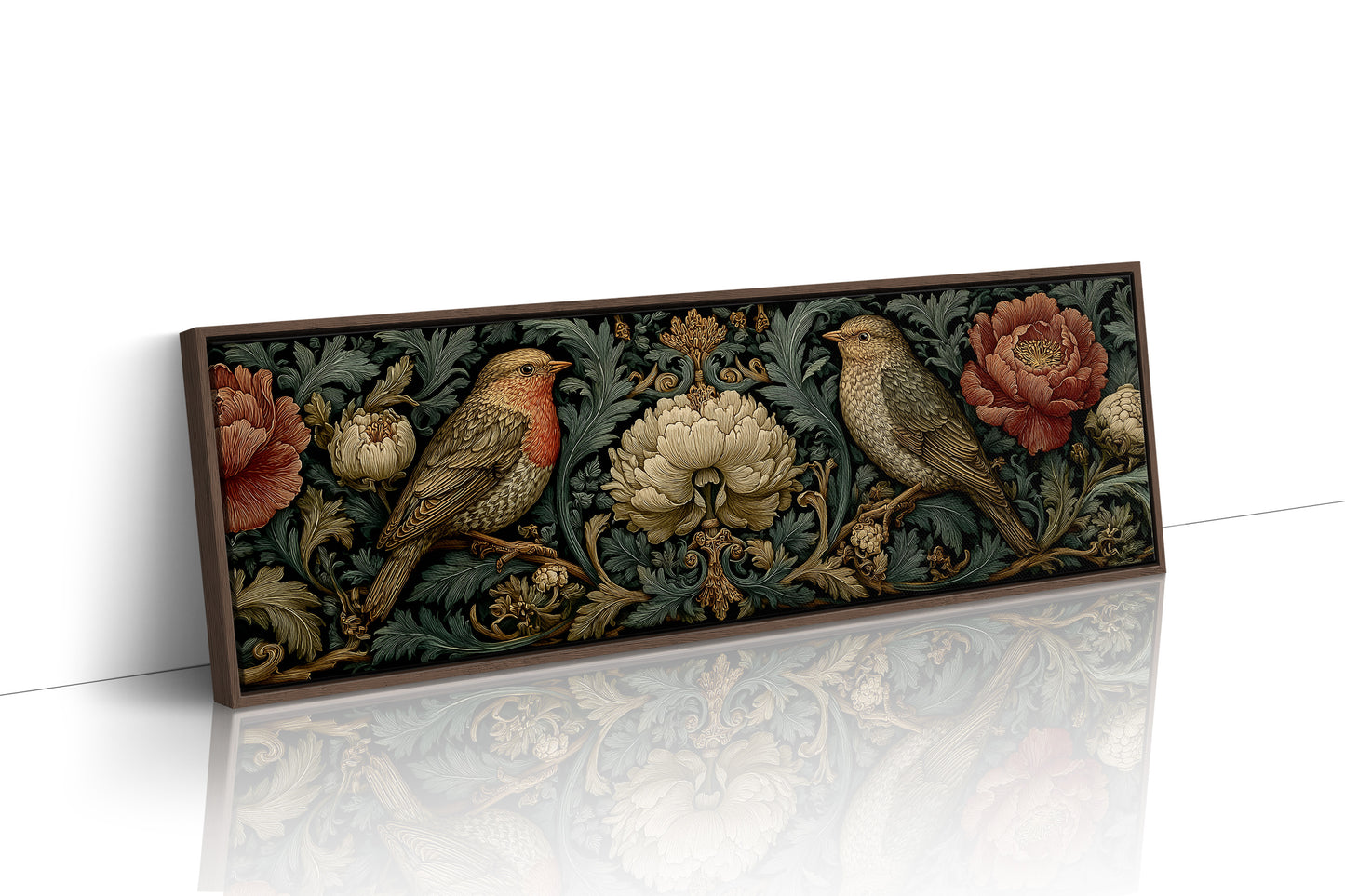 Songbirds Among Baroque Blooms