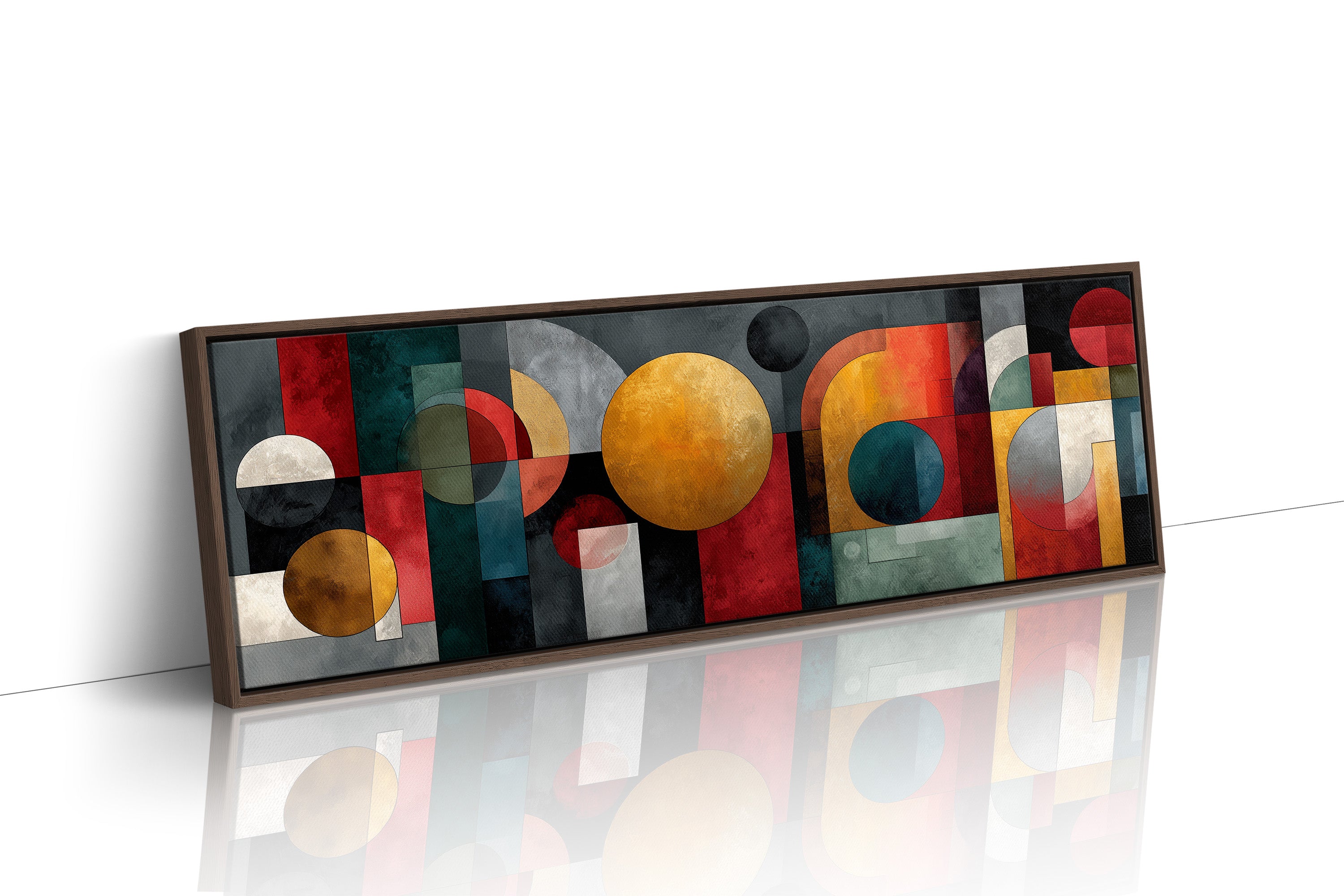 Geometric Harmony In Bold Color