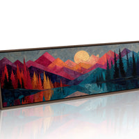 Moonrise Over Prism Peaks
