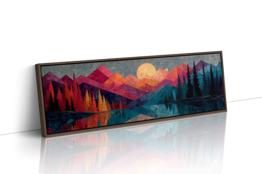 Moonrise Over Prism Peaks