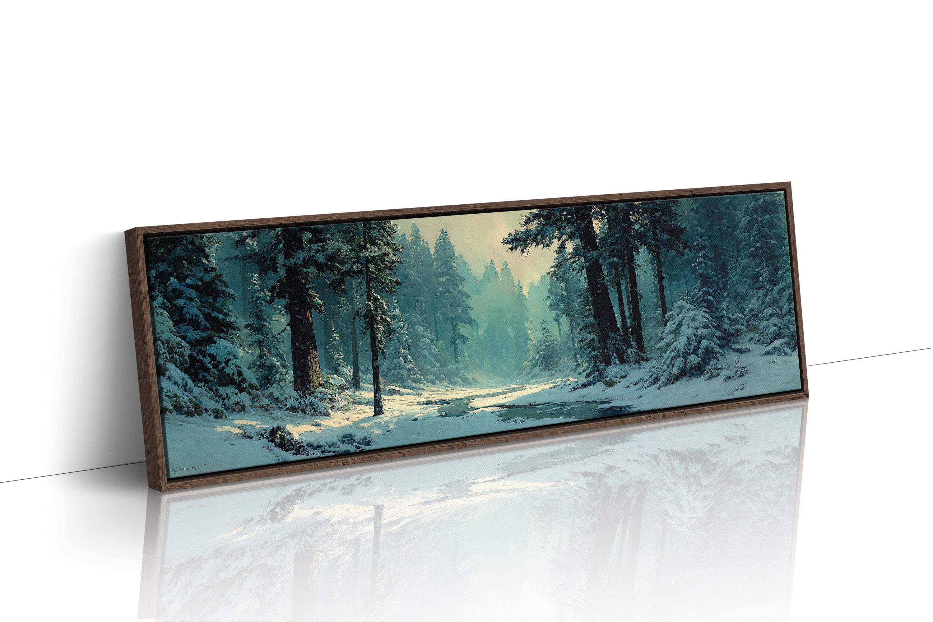Snowy Forest Morning Light