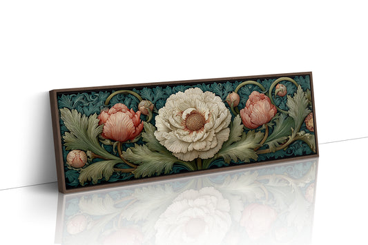 Vintage Peony Blooming Garden