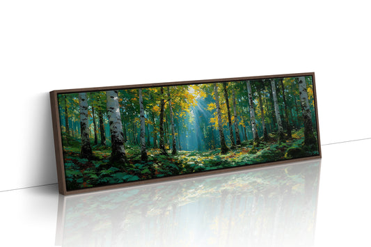 Sunlit Birch Forest
