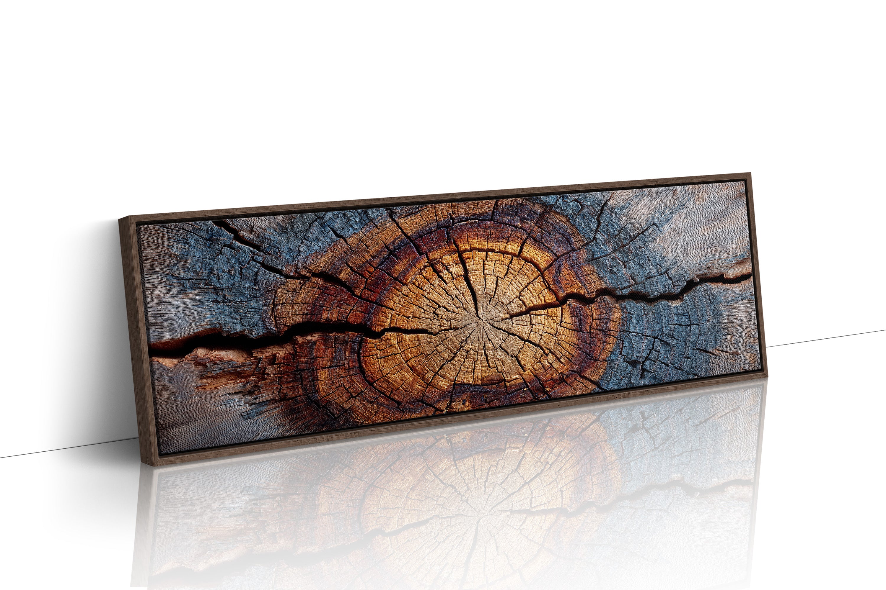 Wood Grain Tree Rings Rustic Macro Wall Art