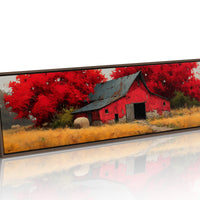 Red Barn Beneath the Autumn Blaze