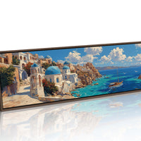 Santorini Light Over Blue Domes