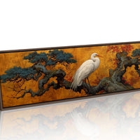 Heron Among Golden Pines