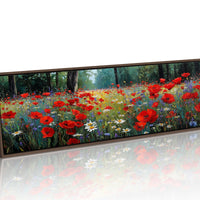 Red Blossoms Beneath the Pines