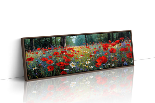 Red Blossoms Beneath the Pines