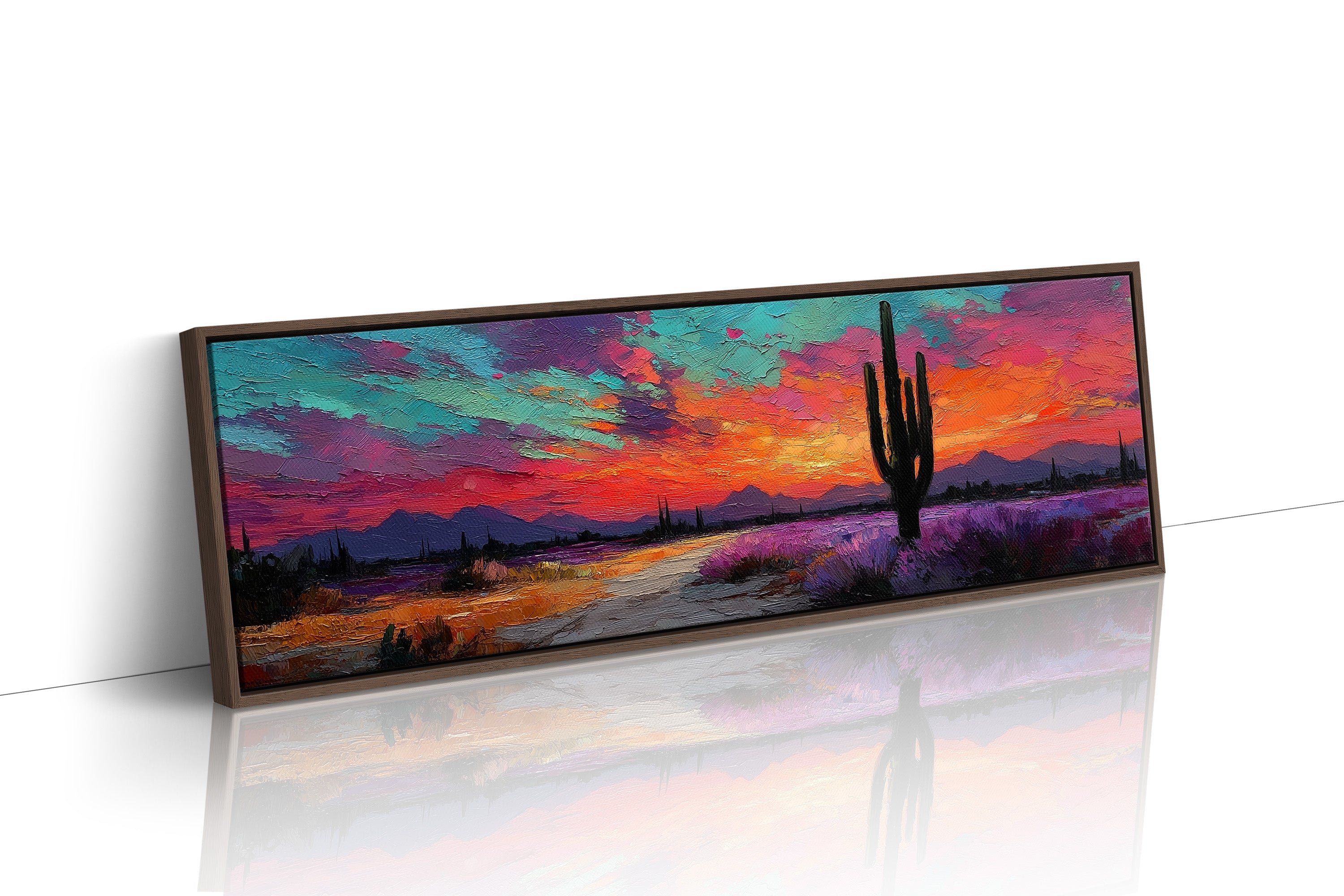 Neon Dust Over Desert Twilight