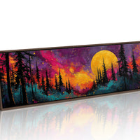 Moonrise Through Painted Fire