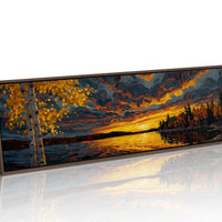 Sunset Across the Autumn Lake