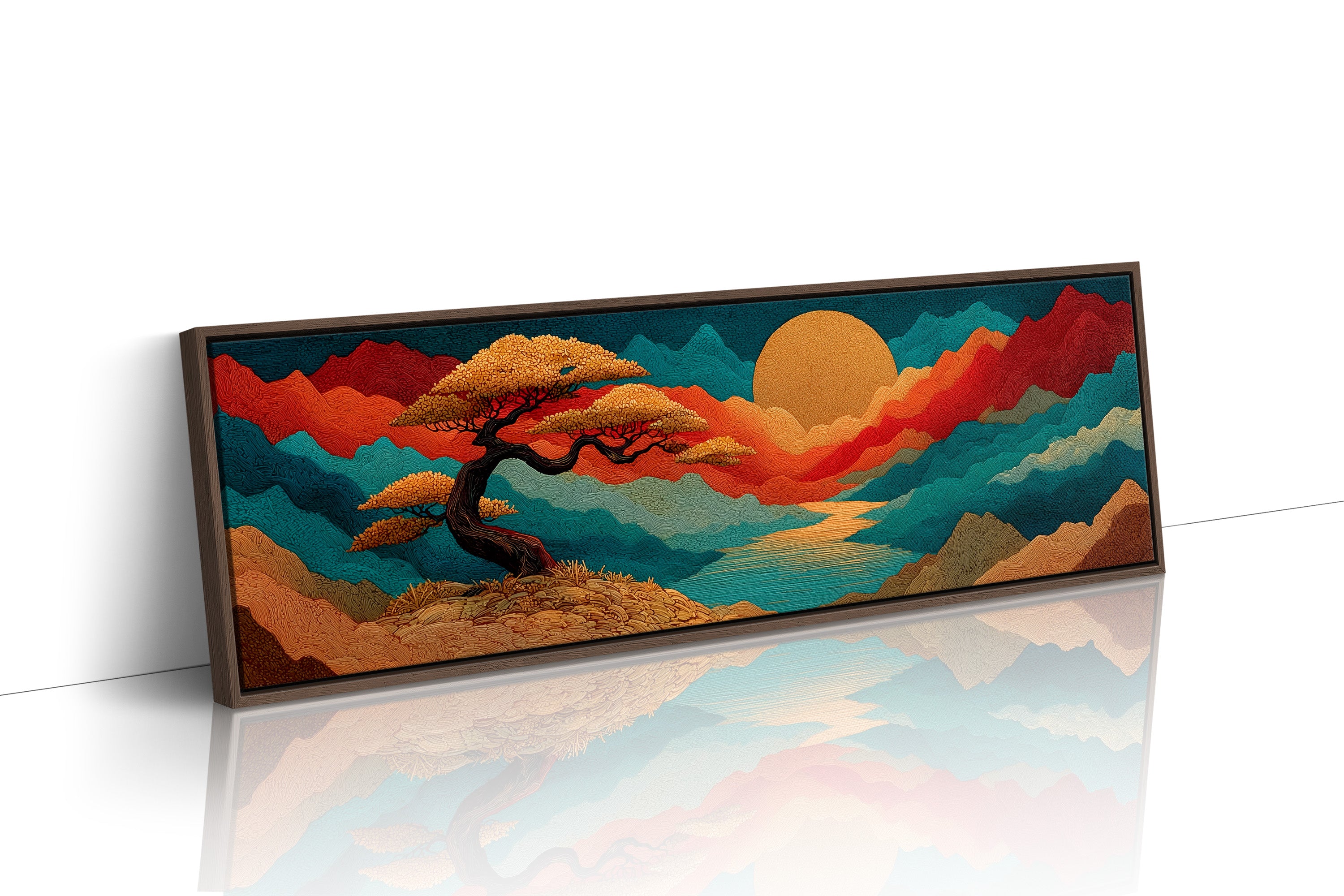 Golden Sun Over Painted Valleys