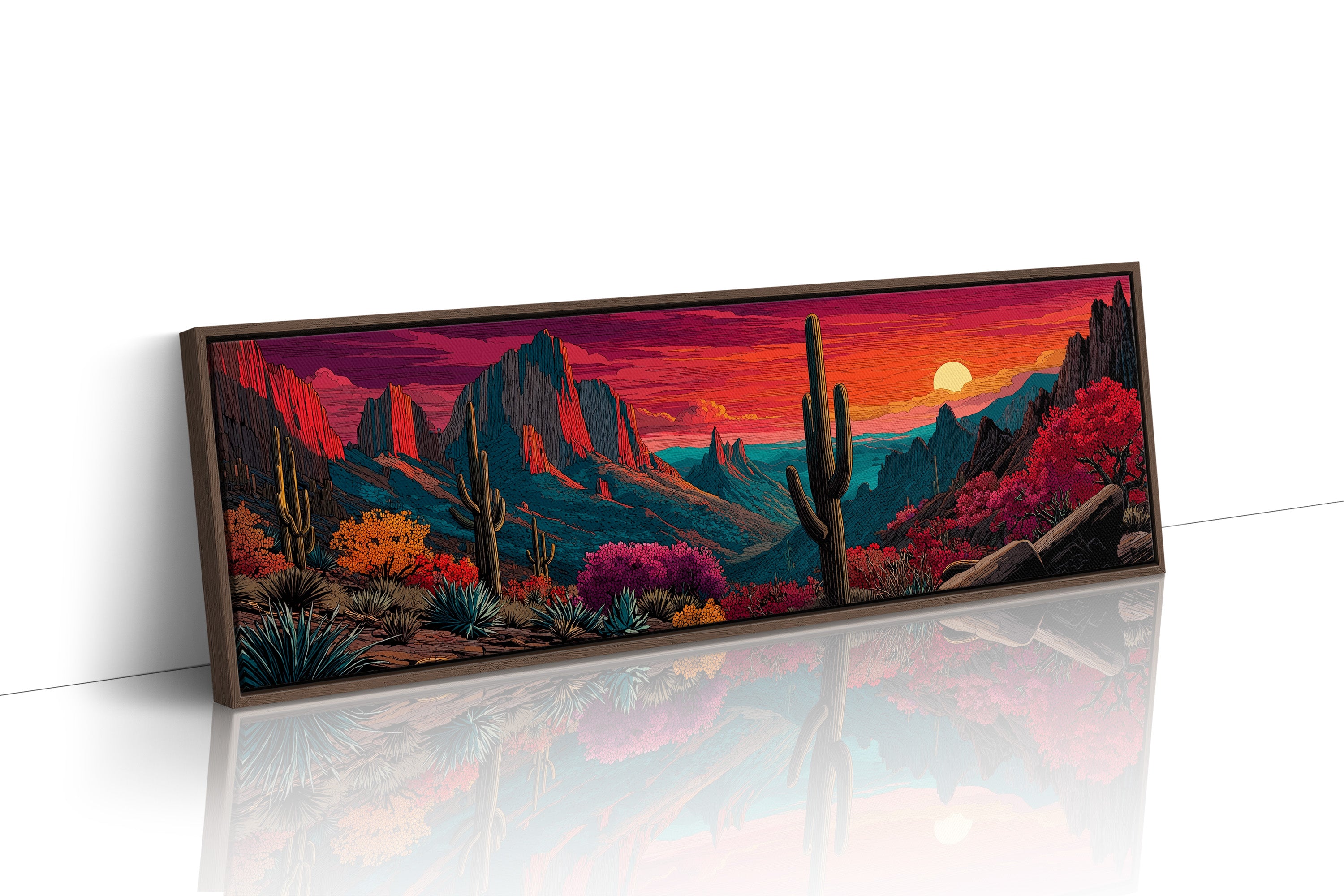 Desert Sunfall in Painted Canyons