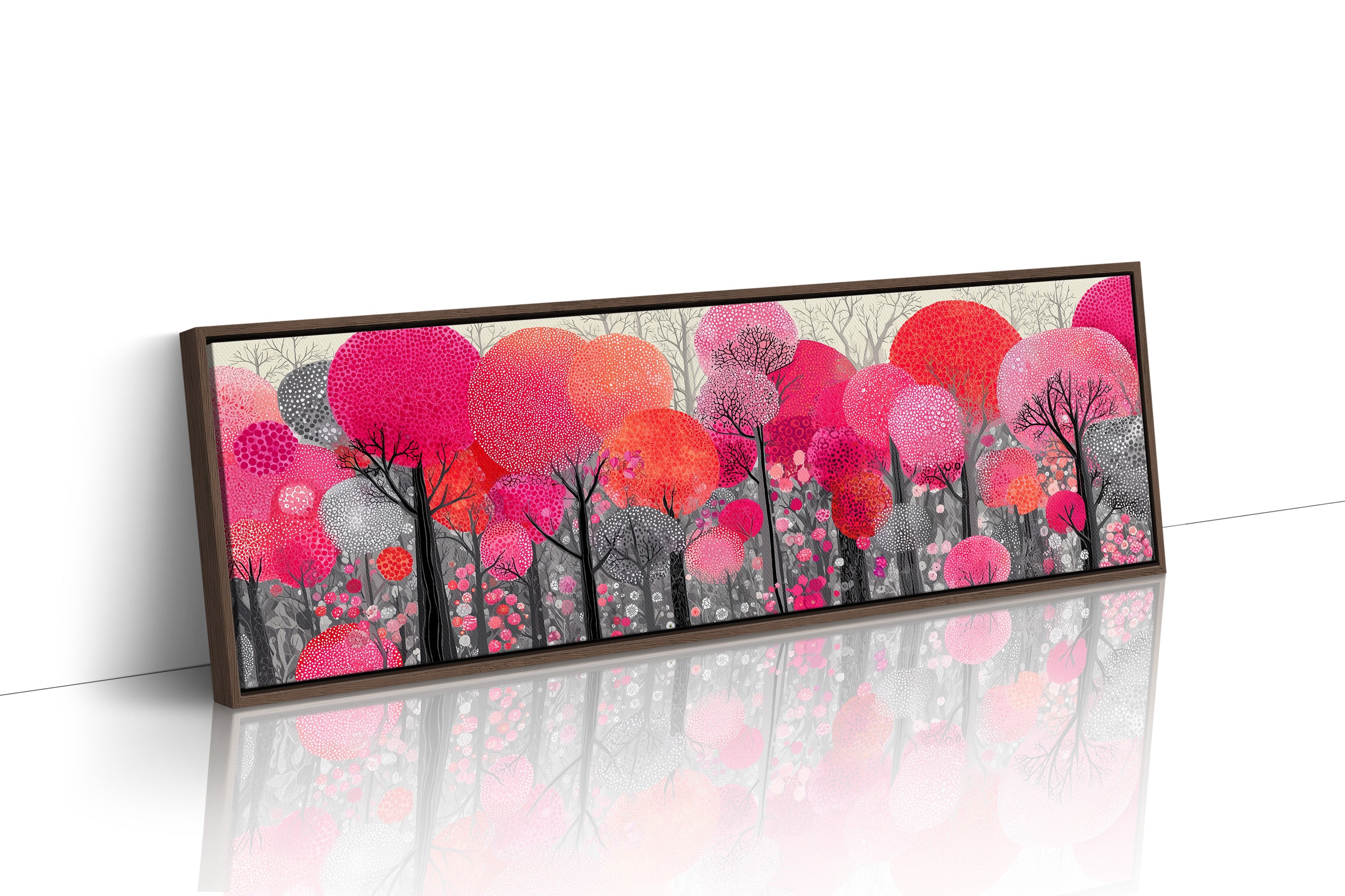 Blossoms in a Crimson Forest