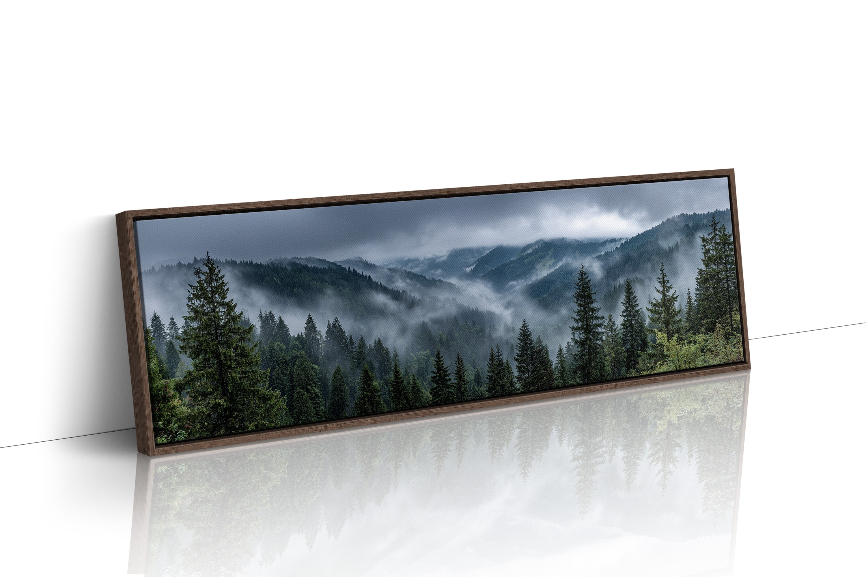 Mist Rolling Through the Evergreen Hills
