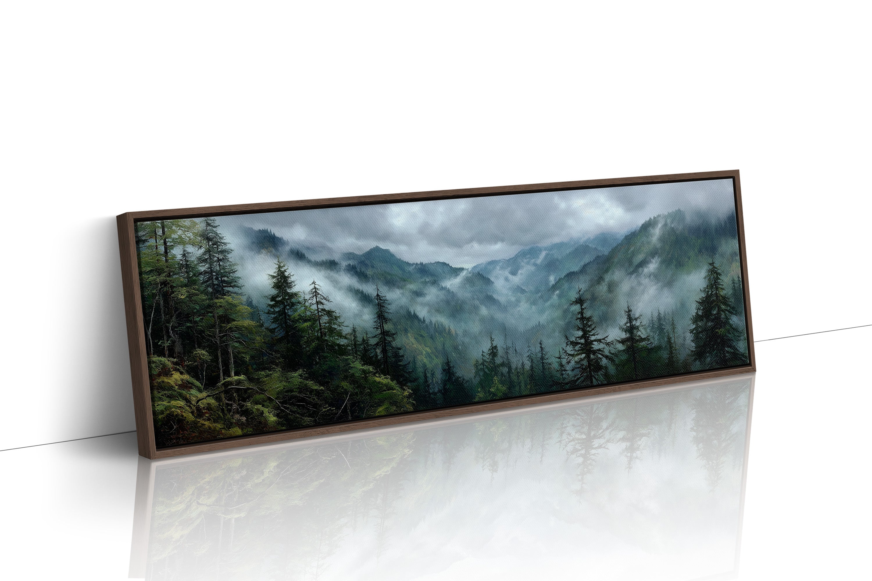 Mist Rising Through Evergreen Valleys