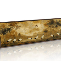 Cranes Crossing the Golden Grove