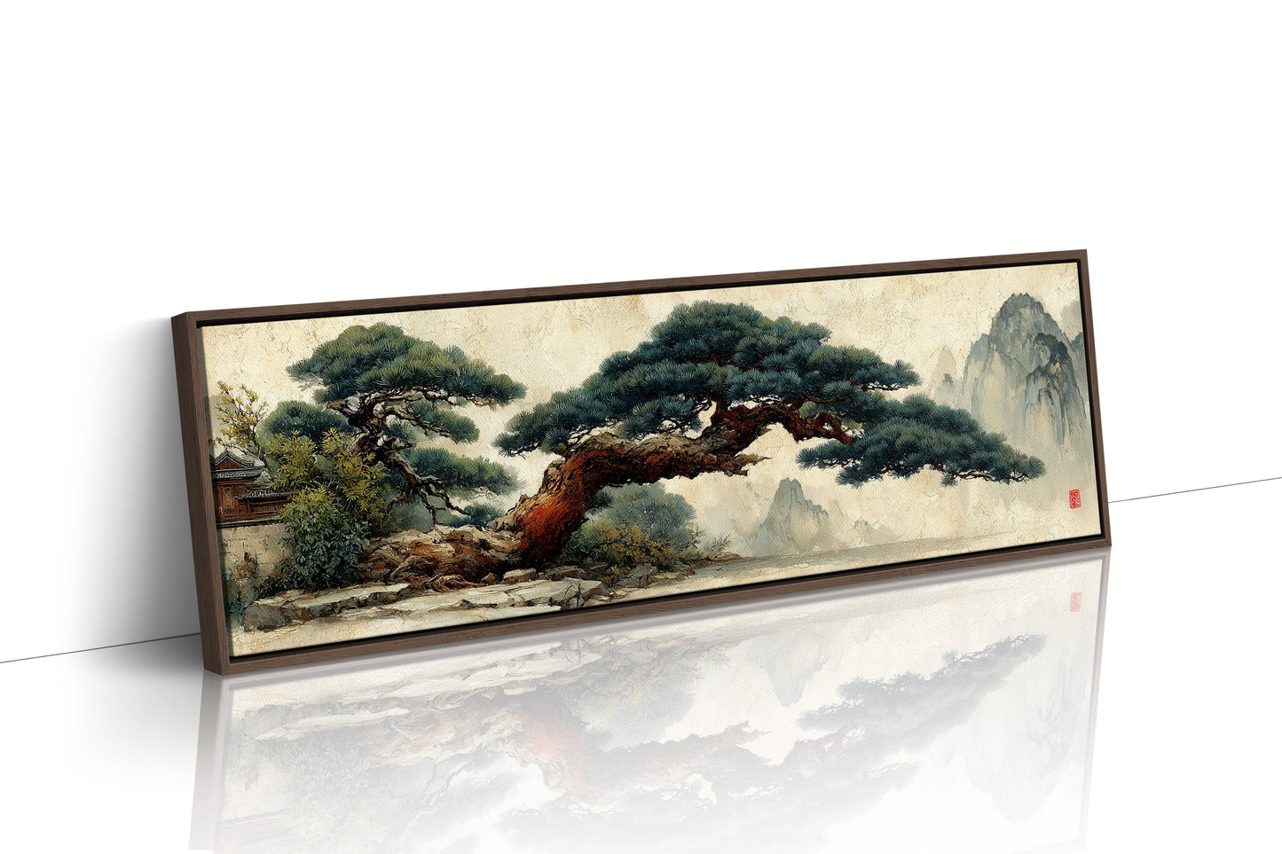 Ancient Pine Over Misty Peaks