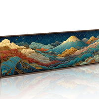 Night Sky Rising Over Gilded Clouds