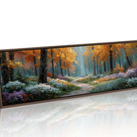 Autumn Path Through the Blooming Wood