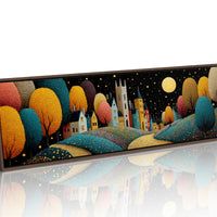 Moonlit Stroll Through the Painted Village