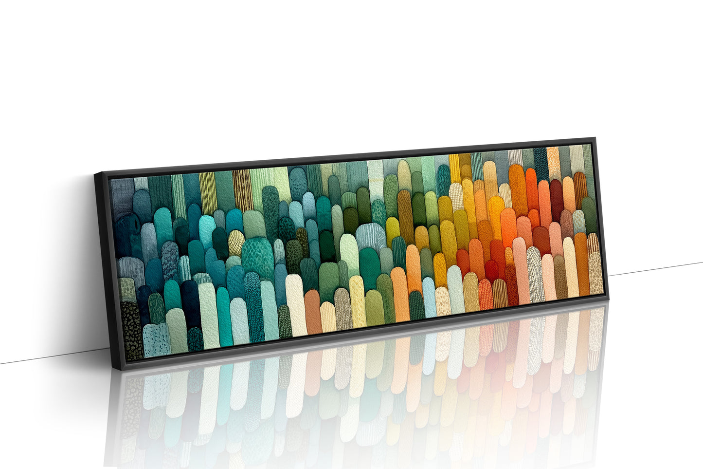 Hills of Color in Gentle Rows