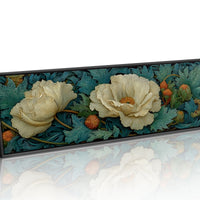 Ivory Petals in Verdant Drift