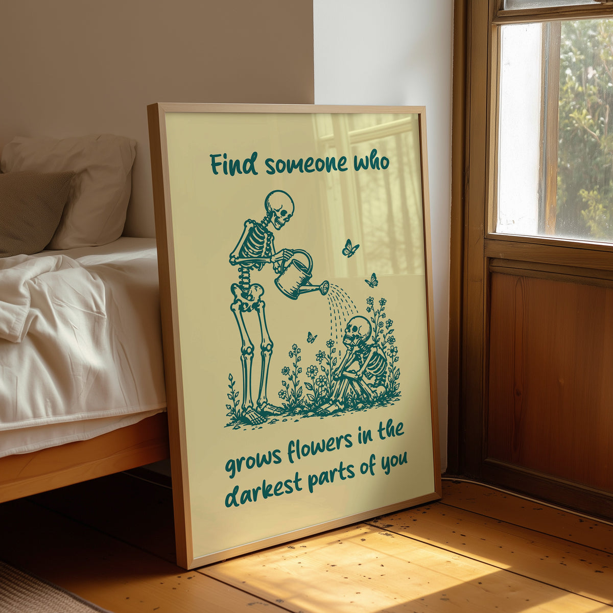 Find Someone Who Waters You, Teal Bloom