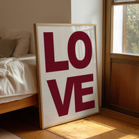 Love in Bold Block Type