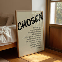 Chosen: Brushstroke Scripture Art