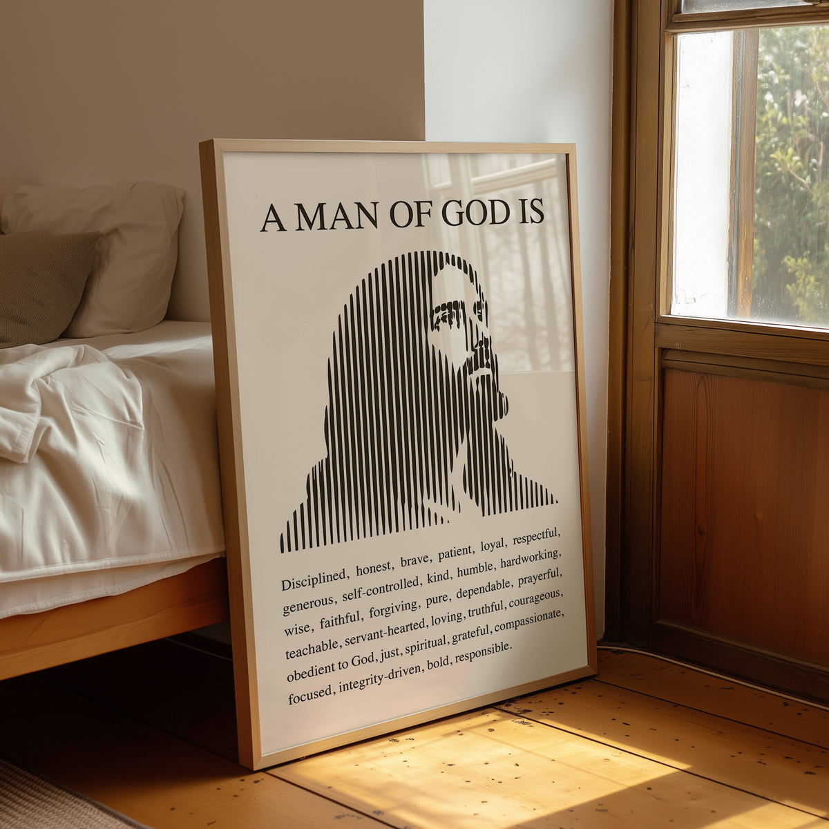A Man of God: Ivory Line Portrait