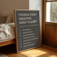 Things That Require Zero Talent, Gray Serif