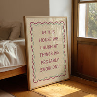 Questionable Humor, Wavy Frame Included