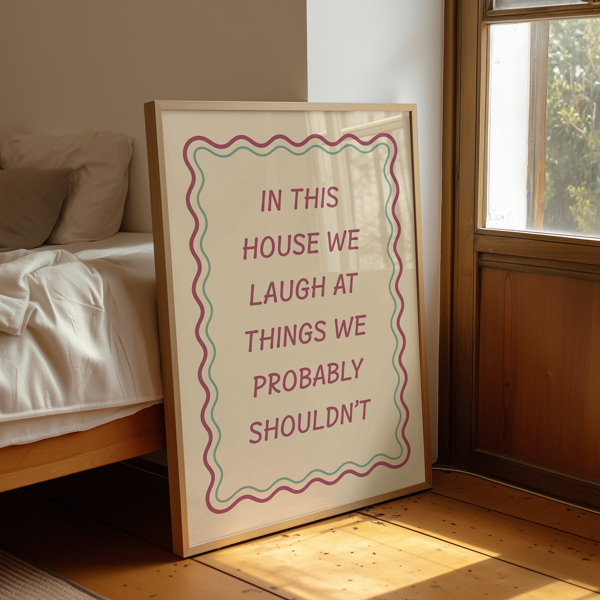 Questionable Humor, Wavy Frame Included