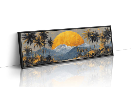 Golden Sun Beyond The Palms