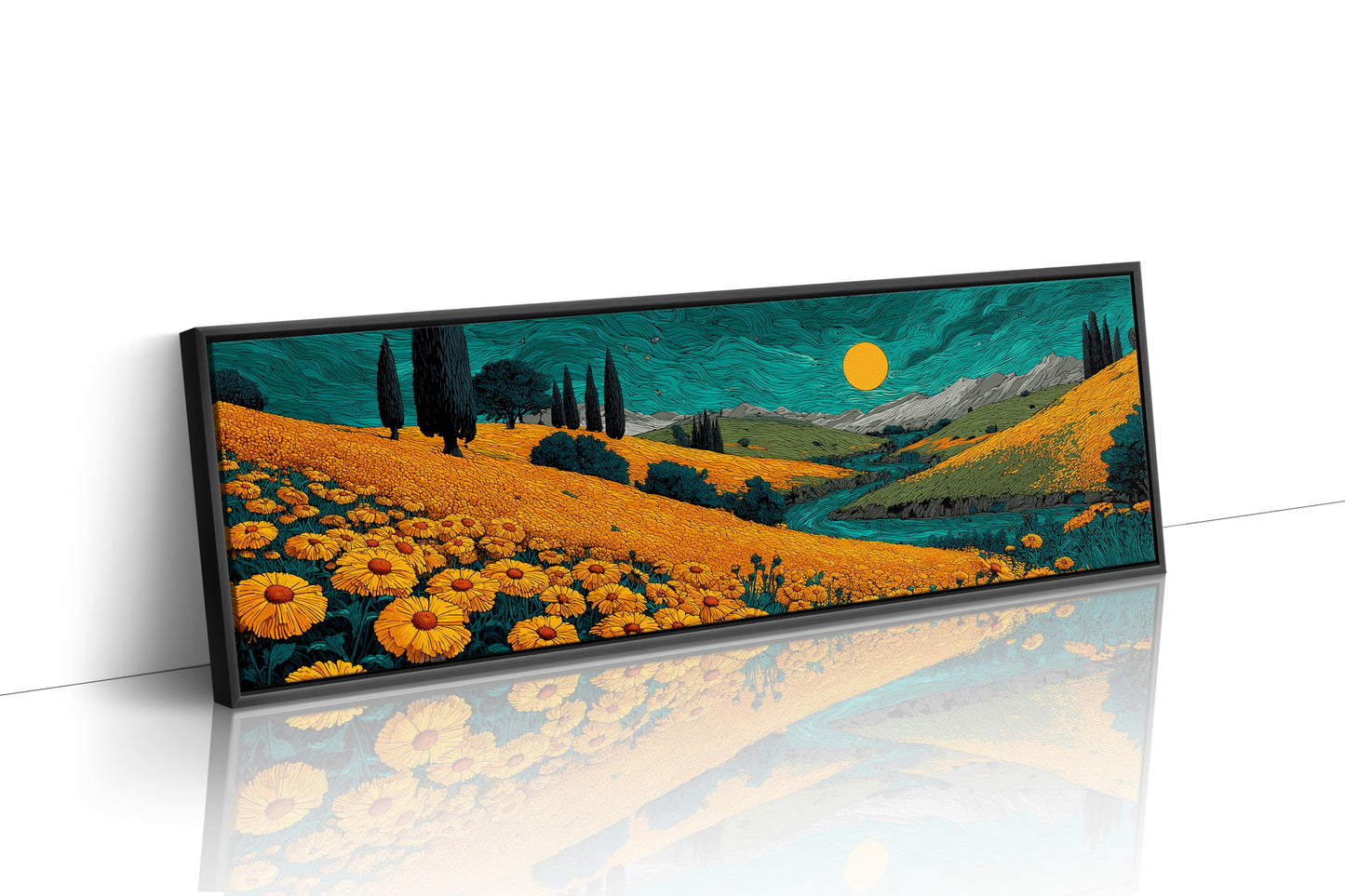 Fields Of Gold Under Teal Skies