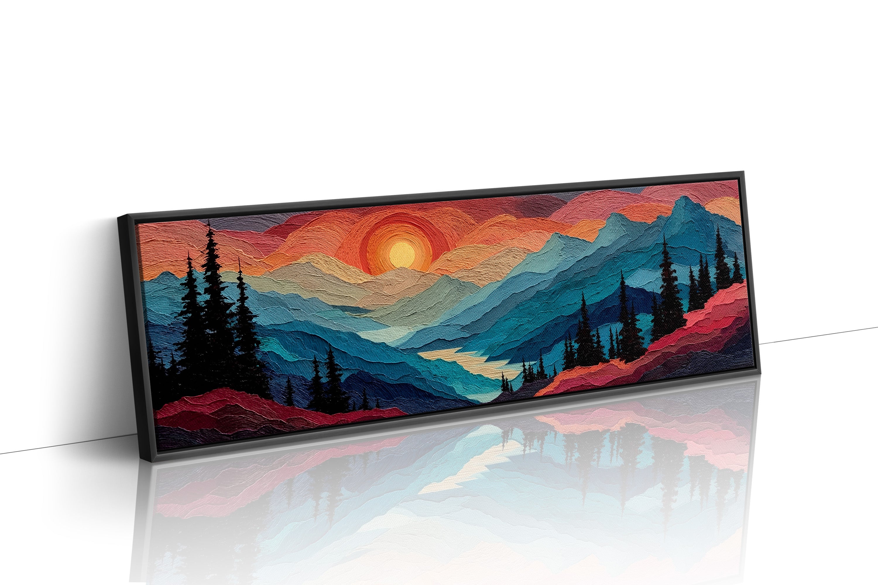 Sunset Layers Across Silent Peaks