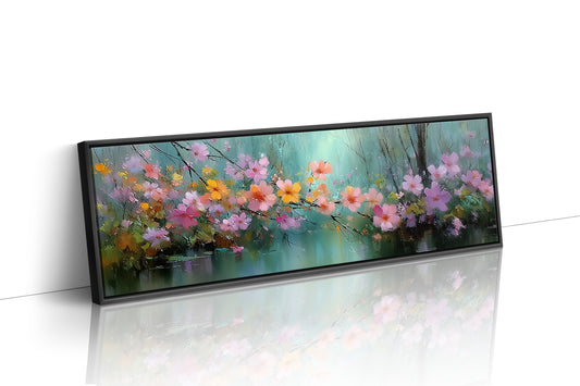 Blossoms Drifting Over Quiet Water