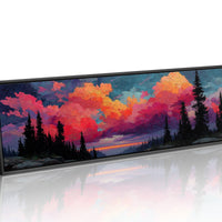 Crimson Skies Over Silent Pines