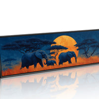 Silent Giants Beneath The Amber Moon