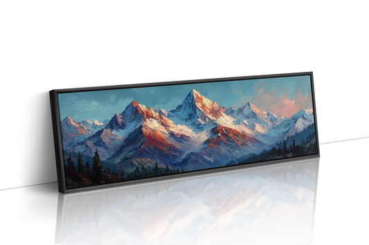 Crimson Light on Alpine Peaks